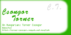 csongor torner business card